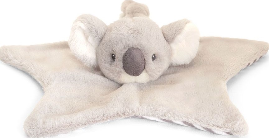Jucarie ecologica de plus Keel Toys Keeleco - Koala cu paturica, 32 cm