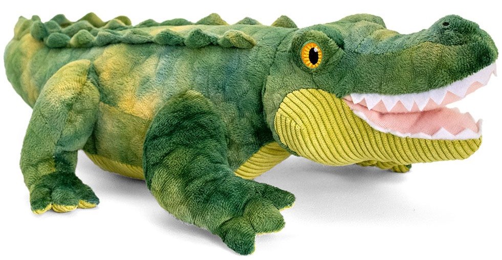 Jucarie ecologica de plus Keel Toys Keeleco - Crocodil, 52 cm