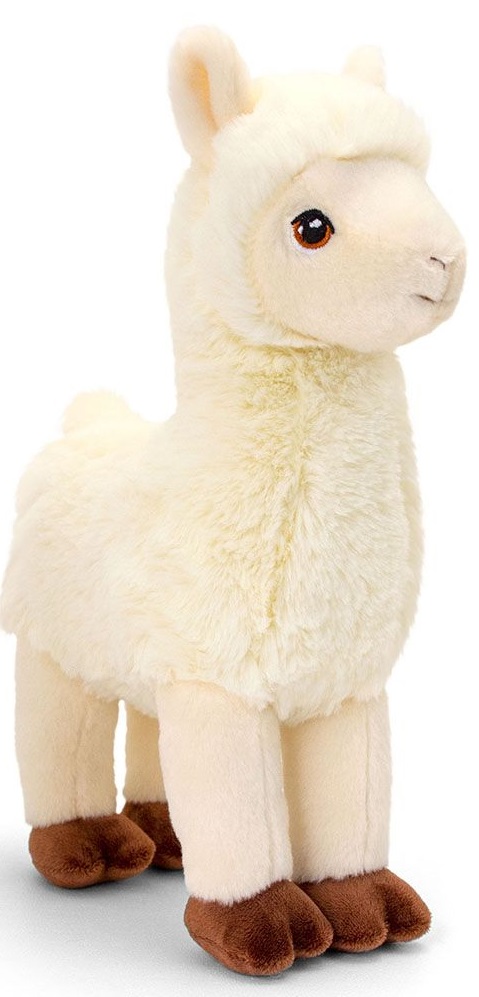 Jucarie ecologica de plus Keel Toys Keeleco - Lama, 30 cm