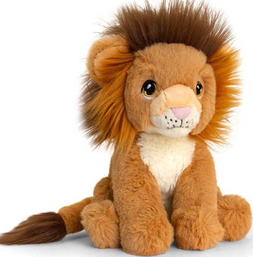 Jucarie ecologica de plus Keel Toys Keeleco - Leu, 18 cm