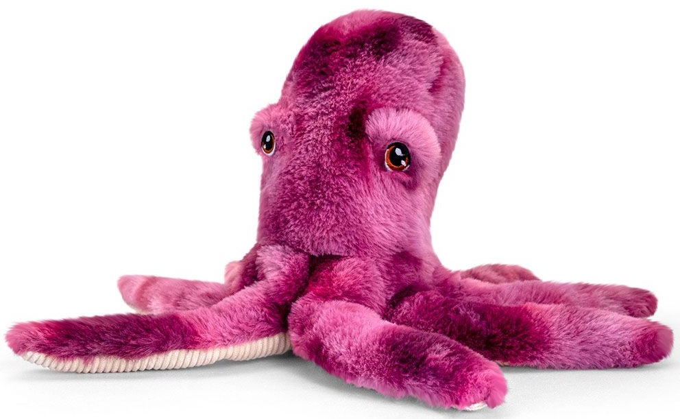 Jucarie ecologica de plus Keel Toys Keeleco - Caracatita, 25 cm