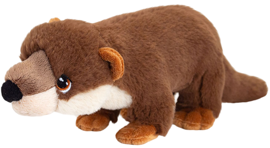 Jucărie de pluș ecologică Keel Toys Keeleco - Vidră, 23 cm