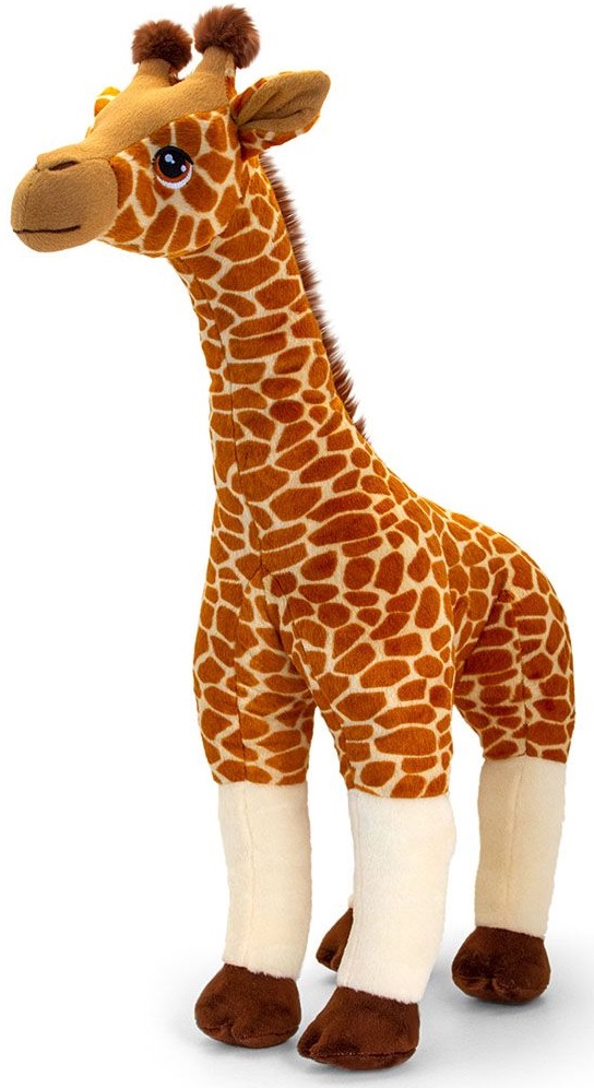 Jucarie ecologica de plus Keel Toys Keeleco - Girafa, 50 cm
