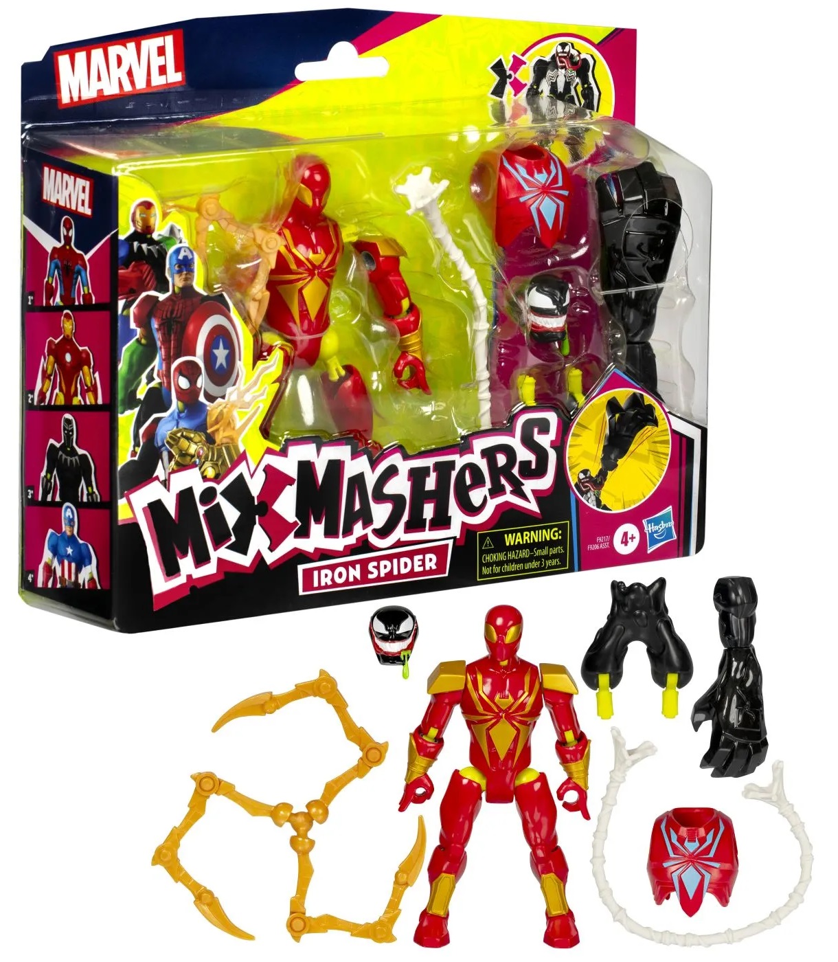 Figură de acțiune  Hasbro Marvel MixMashers - Iron Spider, 12 cm