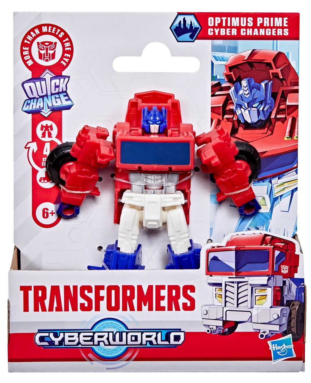 Figură de acțiune  Hasbro Transformers Cyberworld - Optimus Prime Cyber Changers, transformare