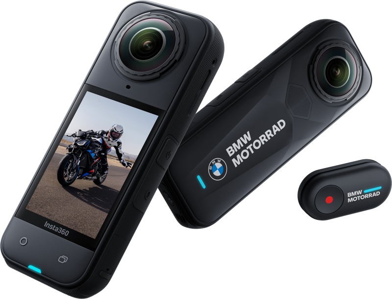 Cameră de acțiune Insta360 - X5 BMW Motorrad Edition, 8K, 72MPx, neagră