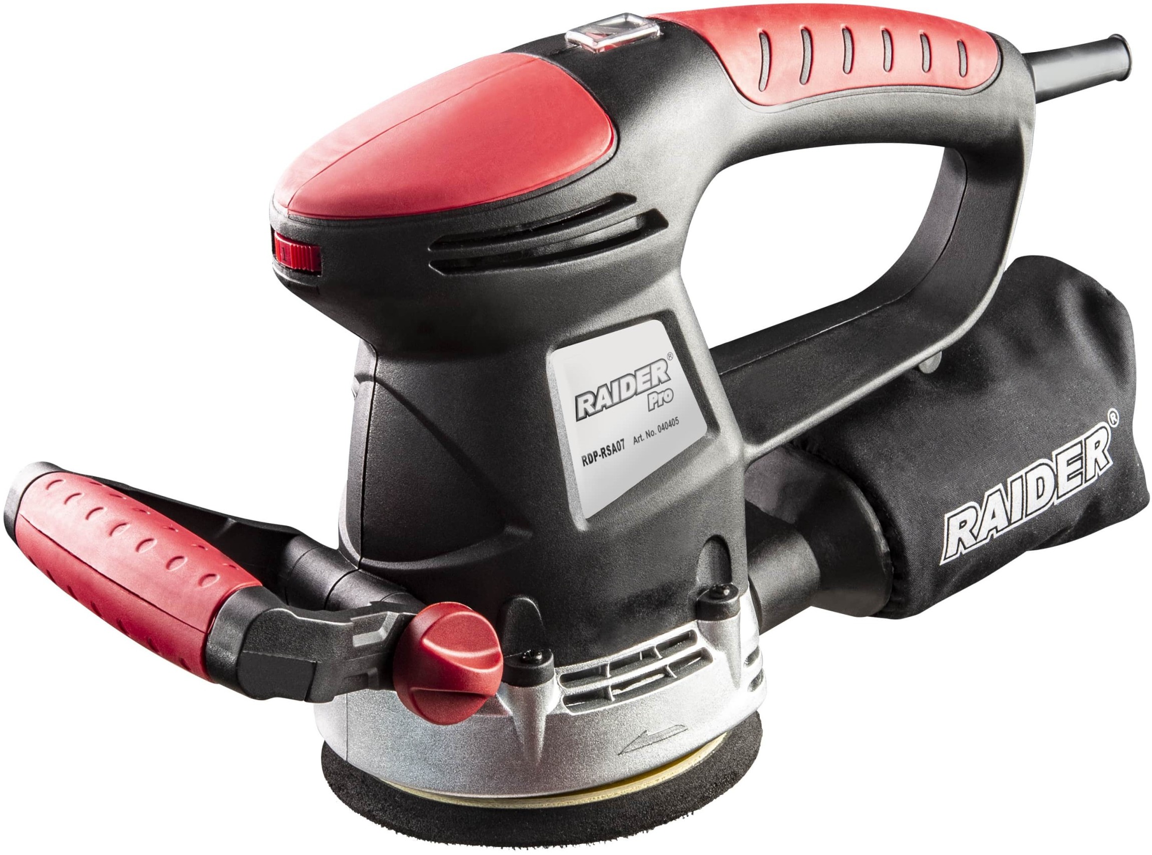Șlefuitor excentric Raider - Pro, RDP-RSA07, 480W, Ø125 mm, Black edition