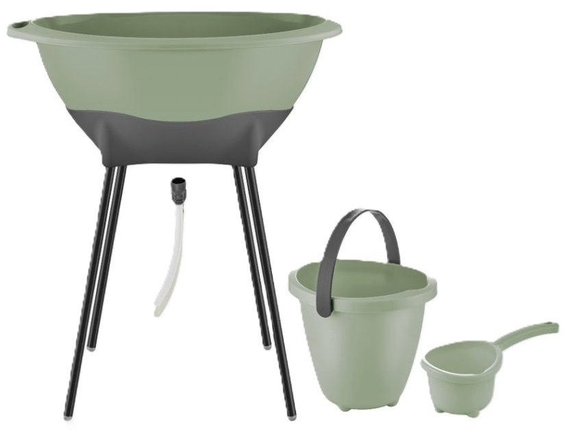 Set de baie elegant din   3 piese  BabyJem - Soft Green
