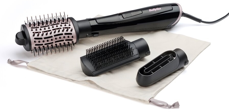 Perie electrică de păr BaByliss - Style Smooth AS128E, 1000 W, 4 trepte, neagră