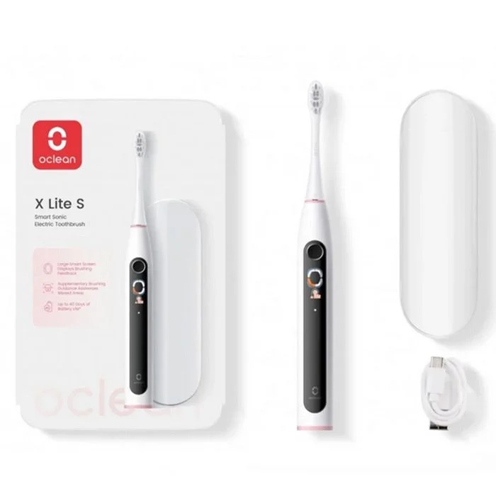 Periuță de dinți electrică Oclean - X Lite 20 Set, 1 cu un capet de periuță , alb/gri