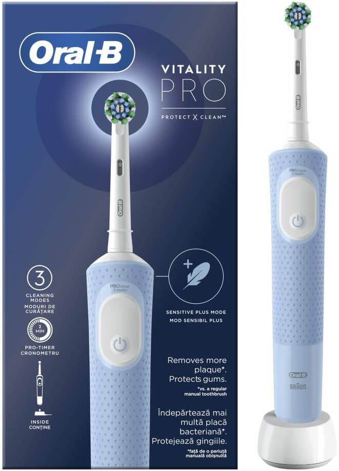 Periuta de dinti electrica Vitality Pro Clean, blue, Oral-B - imagine 2