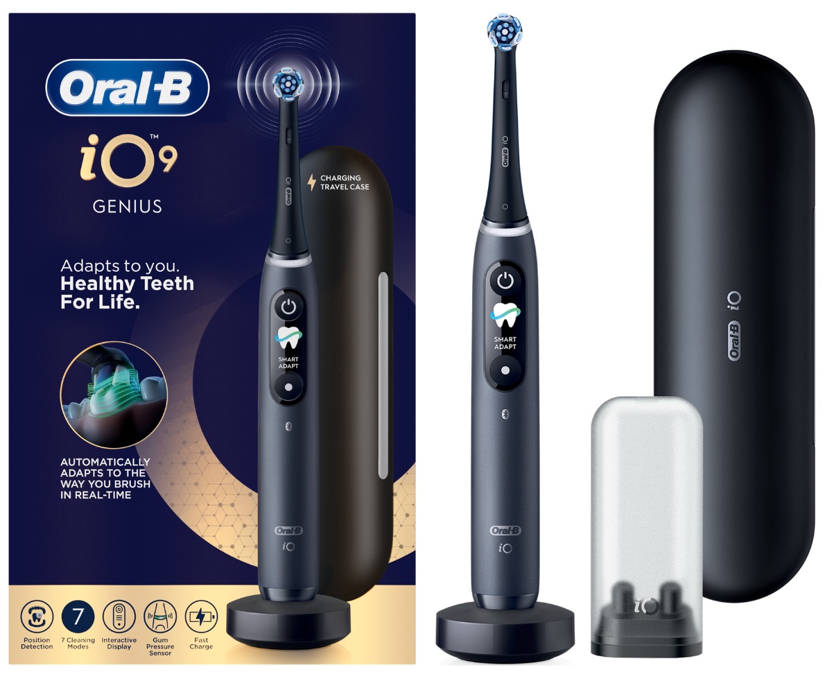 Periuță de dinți electrică Oral-B - iO S9 3/14/6, 1 duză, neagră