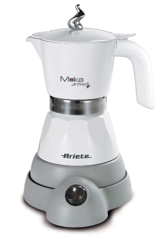 Cafetieră electrică Ariete – Moka Aroma, 1358/10, albă