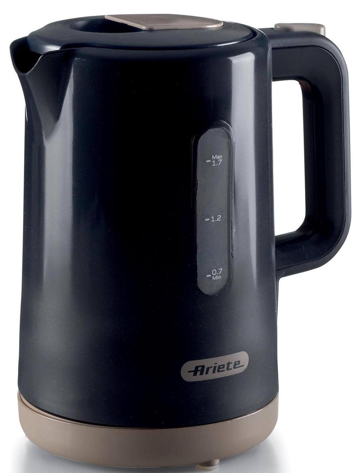 Fierbător electric Ariete - Breakfast 2846, 2200W, 1.7 l, gri