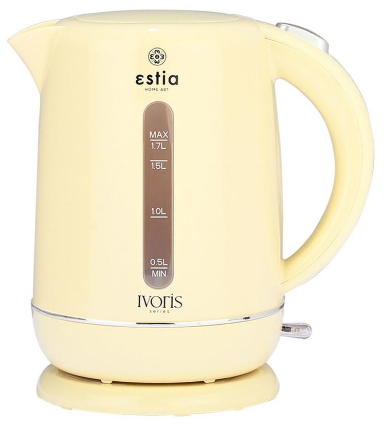 Fierbător electric Estia - Ivoris, 2200W, 1.7 l, crem