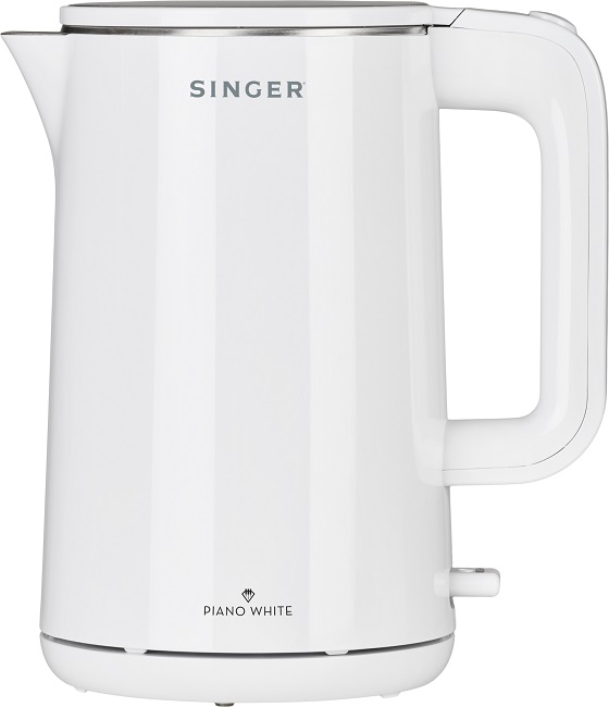 Ceainic electric Singer WK-15040 PWH, 2200 W, 1,5 l, alb