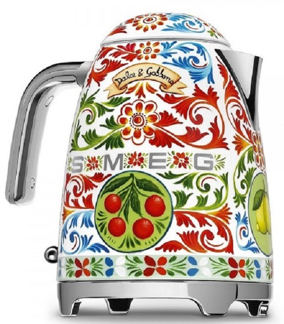 Fierbător electric Smeg - KLF03DGEU, 2400W, 1.7l, multicolor, Dolce & Gabbana