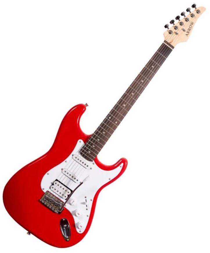 Chitară electrică  Arrow - ST 211, Diamond Red Rosewood/White