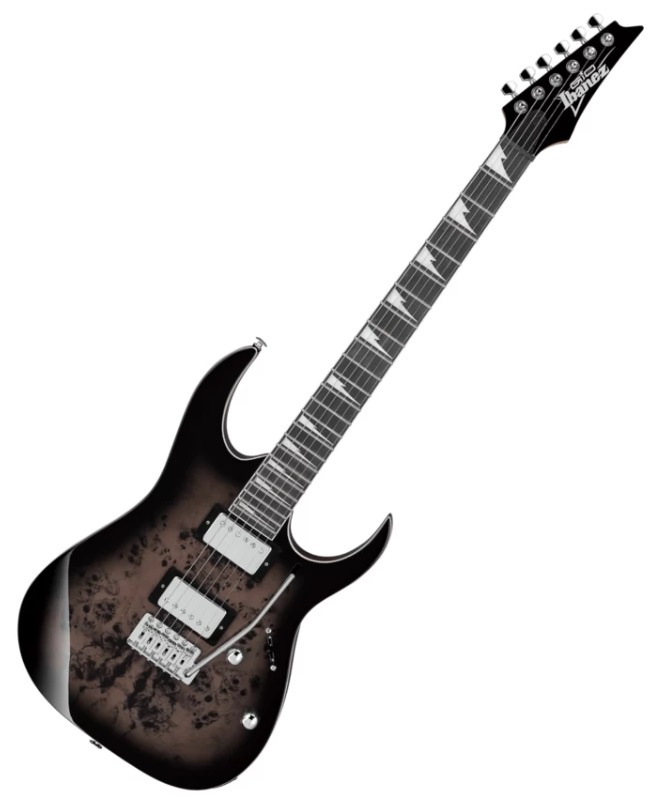 Chitara electrica Ibanez - GRG220PA1, Transparent Brown Black Burst