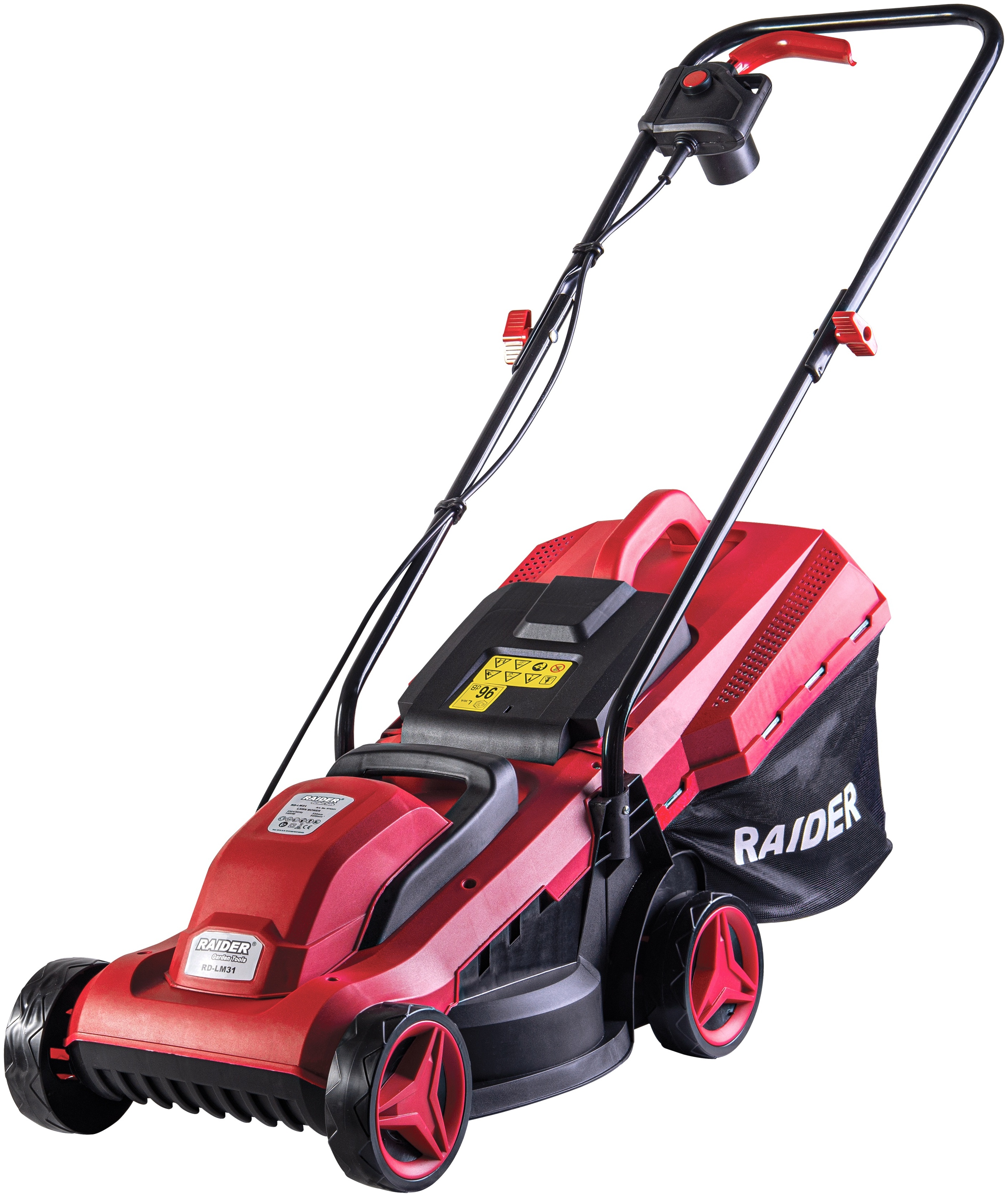 Mașină de tuns iarba electrică Raider - RD-LM31, 1400W, 500 m2, 30 l, 33 cm