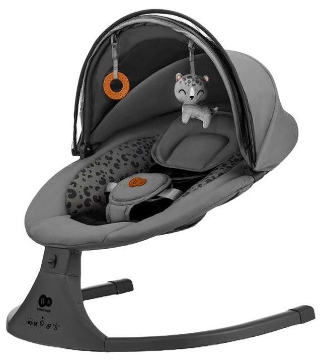 Balansoar și șezlong electric  Kinderkraft - Lumi 2, Dark grey
