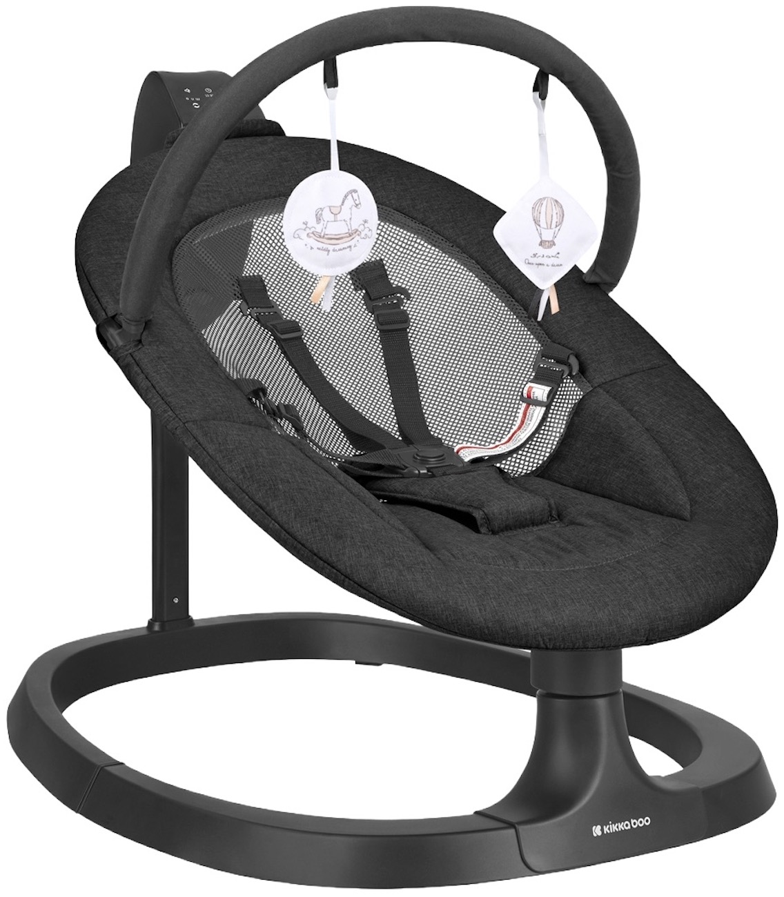 Balansoar electric KikkaBoo - Zazu, Black