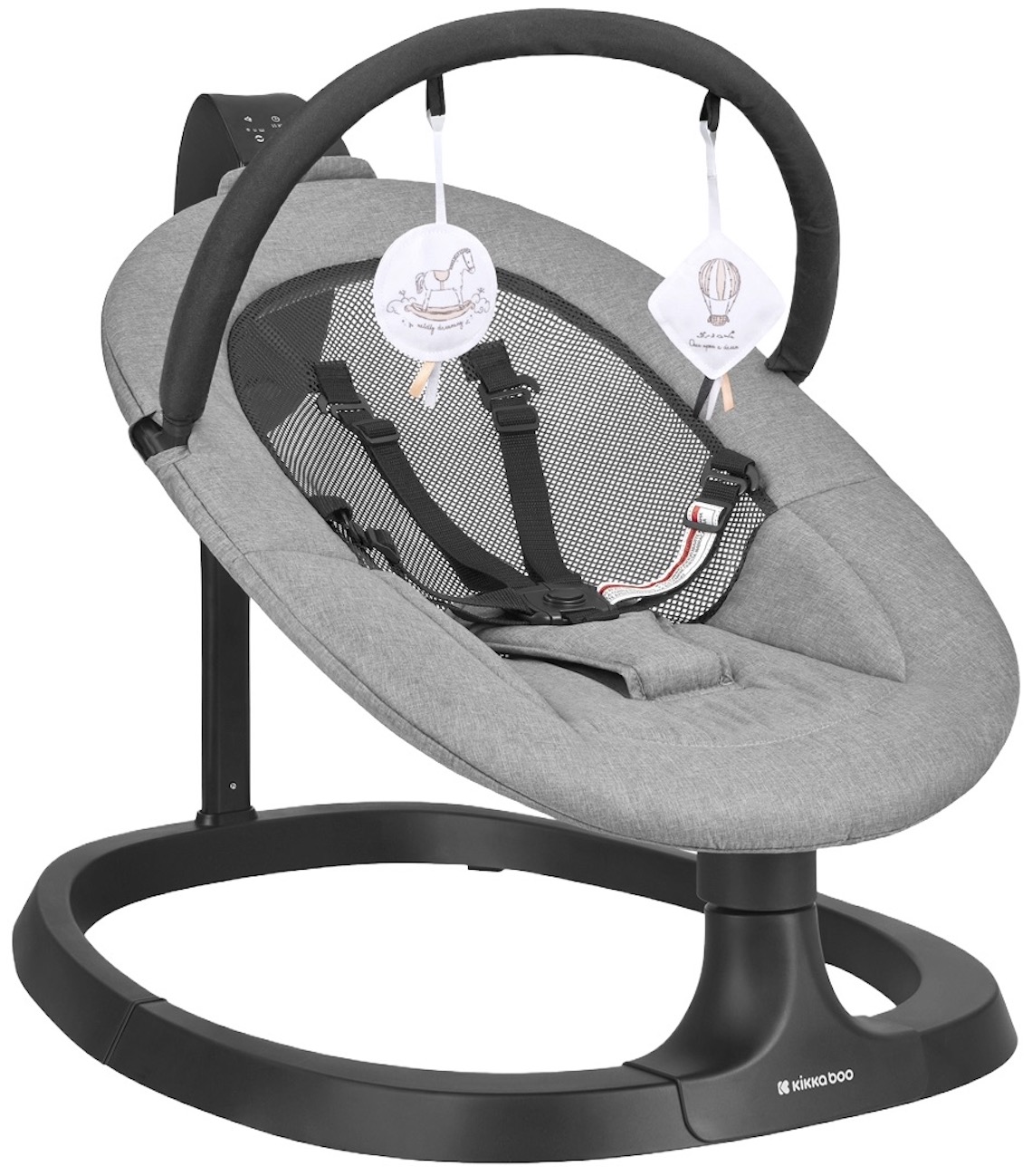 Balansoar electric KikkaBoo - Zazu, Grey
