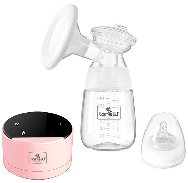 Pompă electrică pentru lapte matern Lorelli - Daily Comfort, Pink & Black