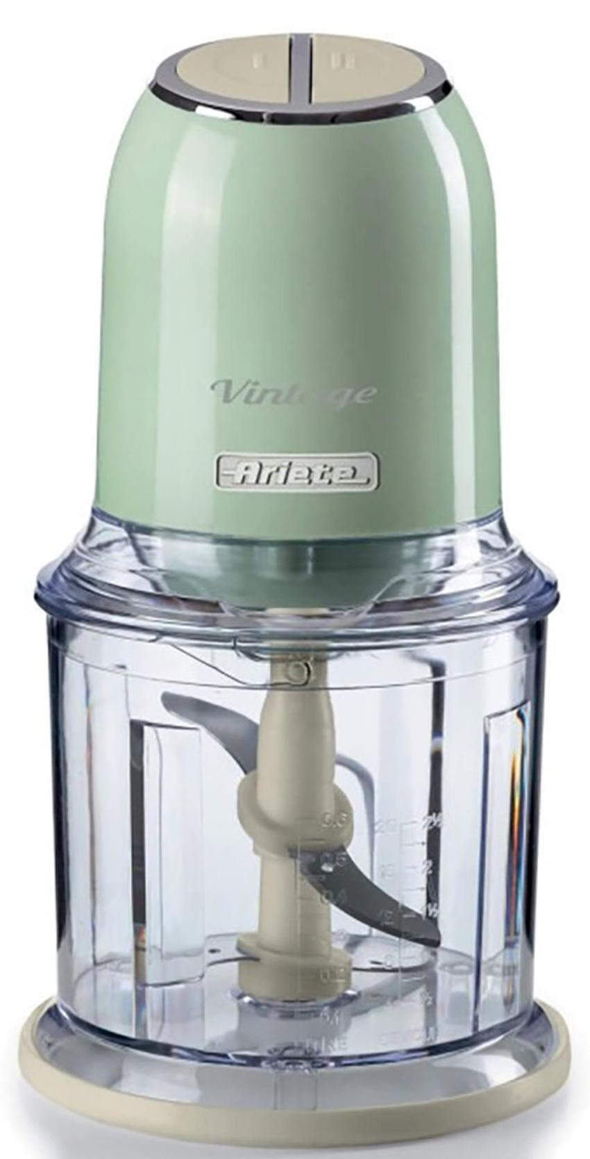 Tocător electric Ariete - Vintage 0438, 400W, 600 ml, verde