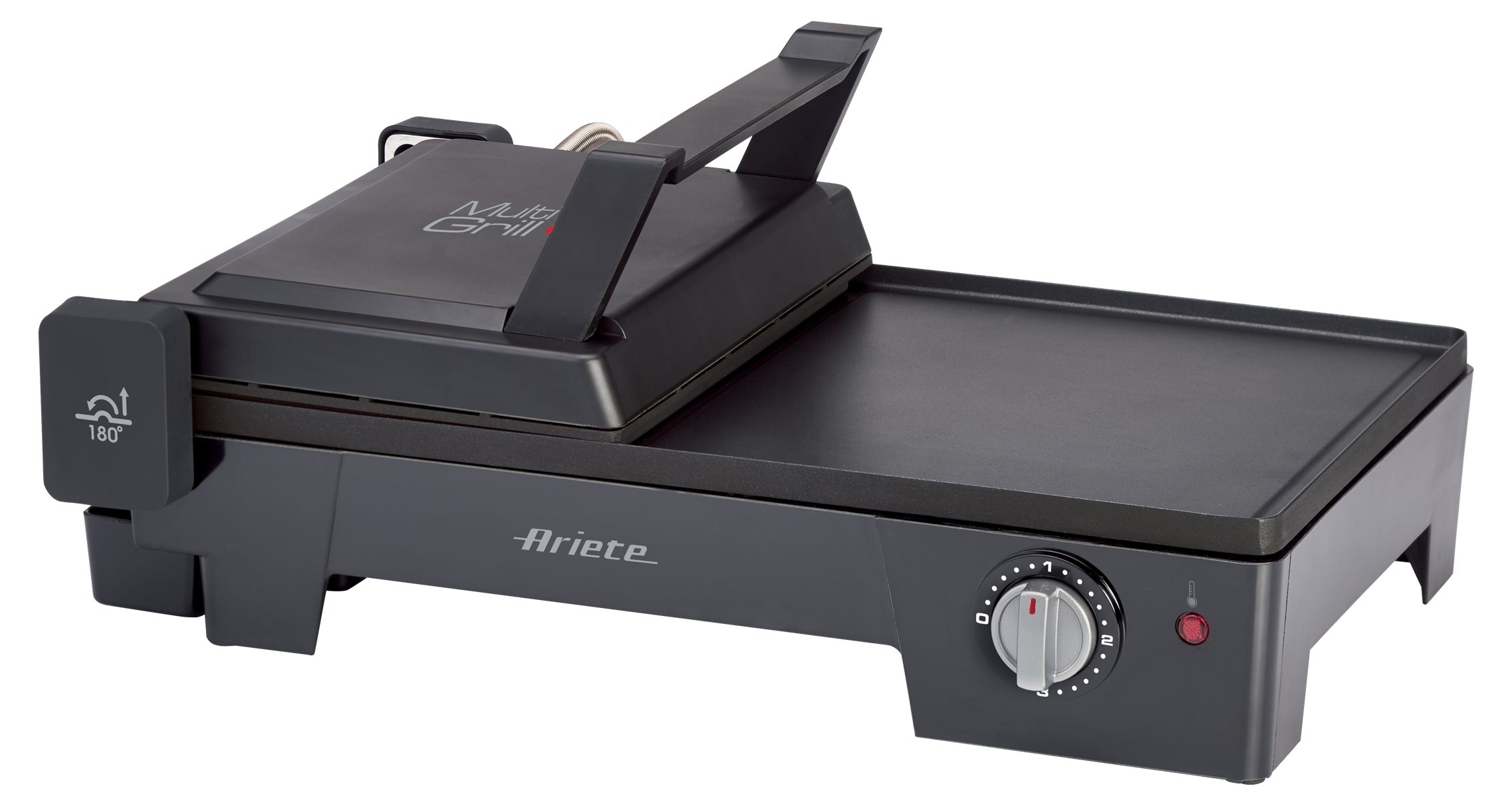 Grătar electric Ariete - Multi Grill 3 în 1, 1916, 2400W, negru