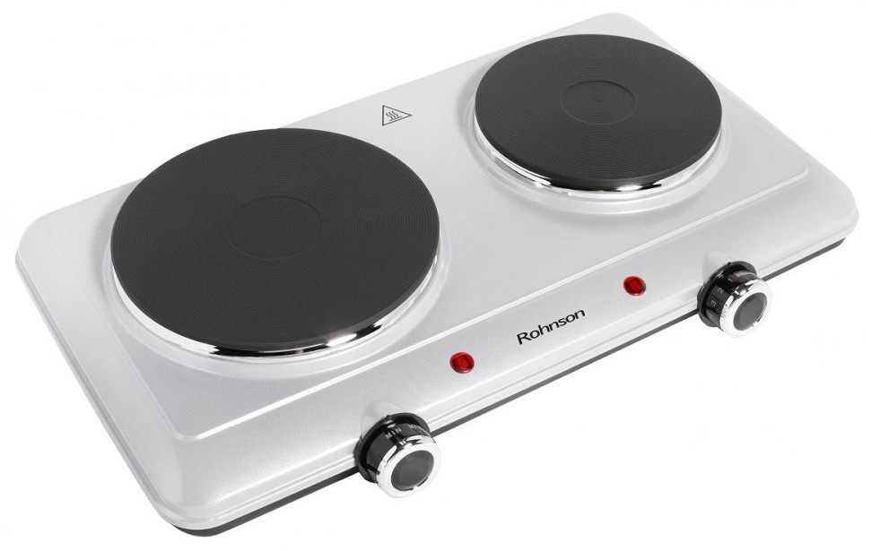 Plită electrică Rohnson - R-2440, 2500W, dublu, alb