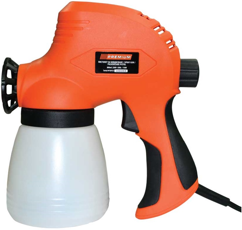 Pistol de vopsit electric Premium - 29113, 110W, 800 ml, 0.8 mm