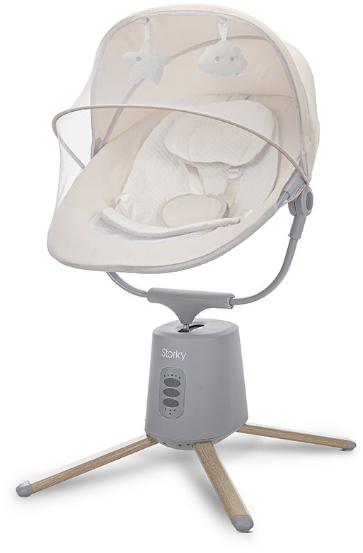 Șezlong electric cu balans Lorelli Premium - Storky, bej