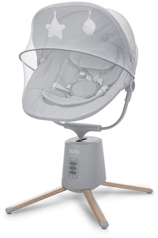 Şezlong electric cu balans Lorelli Premium - Storky, Gri