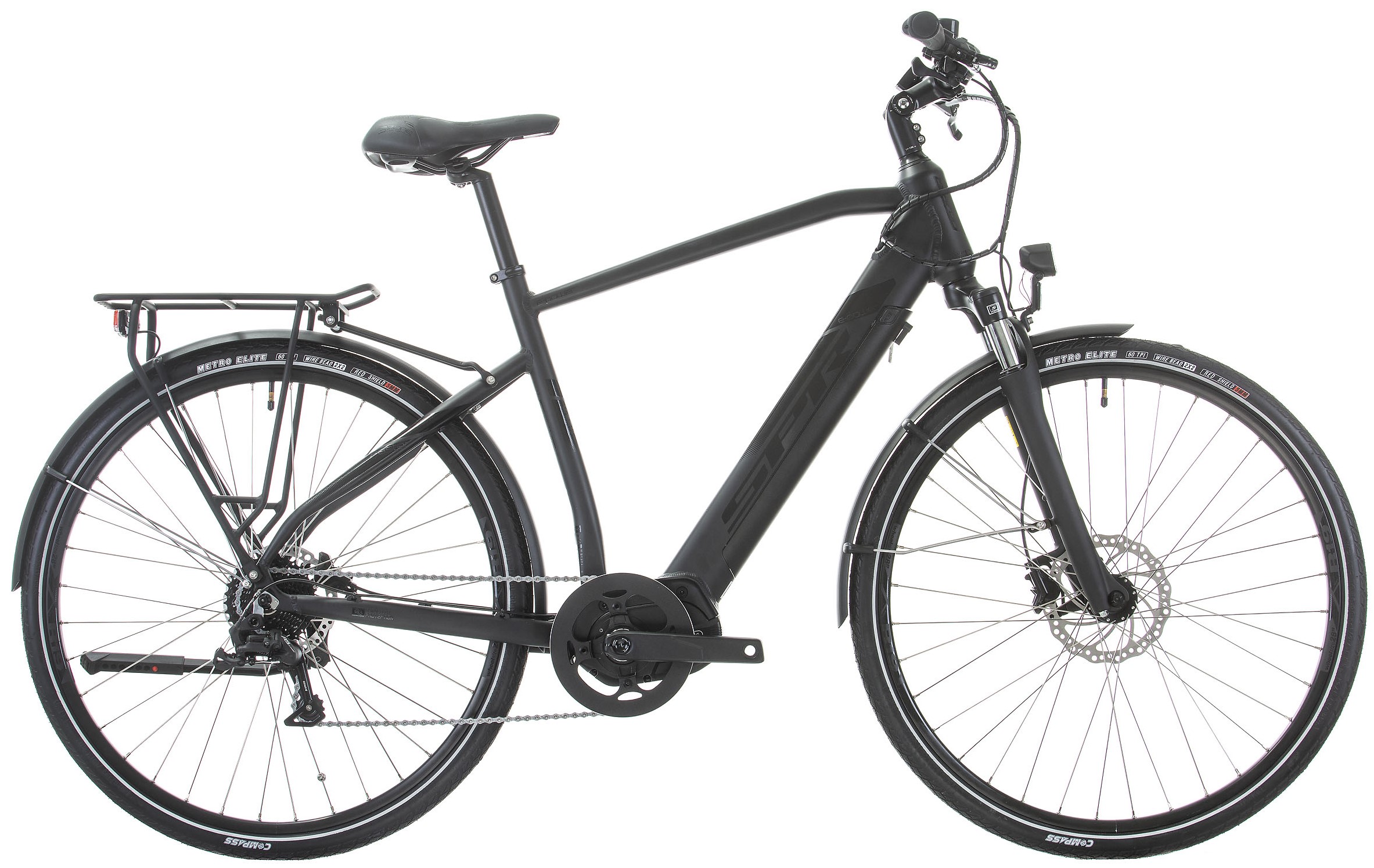 Bicicletă electrică SPRINT - Faster Gent, 28", 530 mm, negru