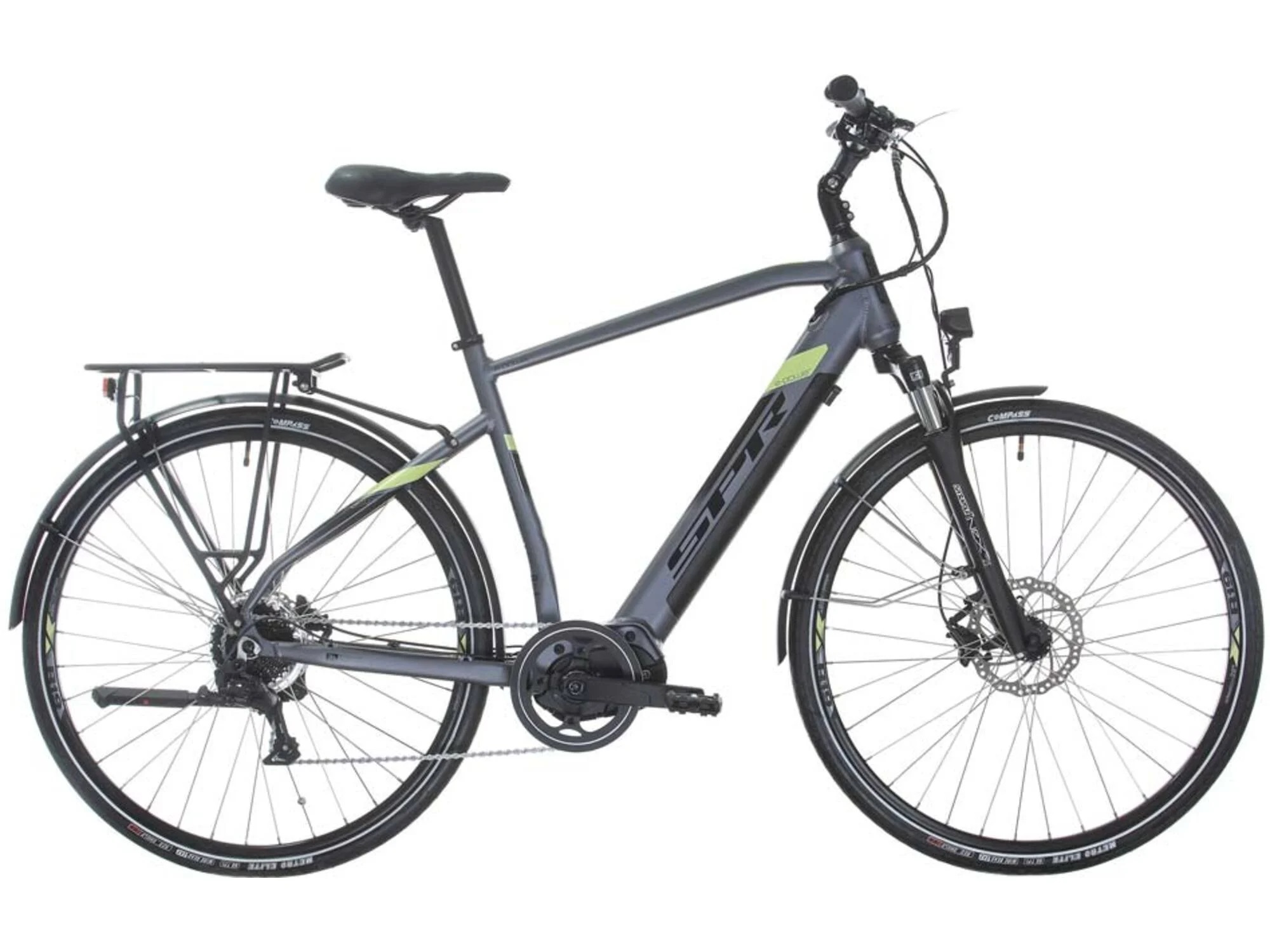 Bicicletă electrică SPRINT - Faster Gent, 28", 530 mm, gri