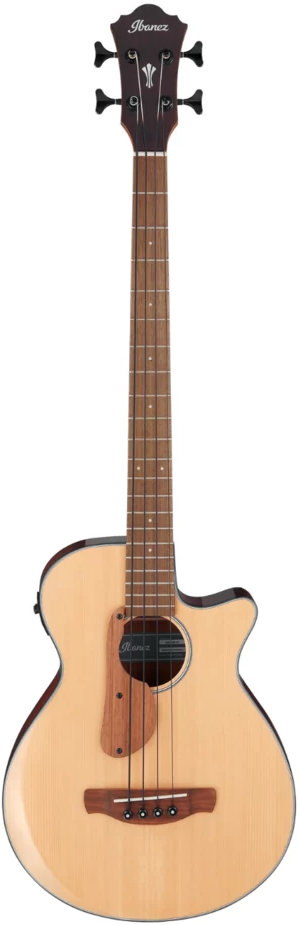 Chitară bas electroacustică Ibanez - AEGB30E, blat natural lucios