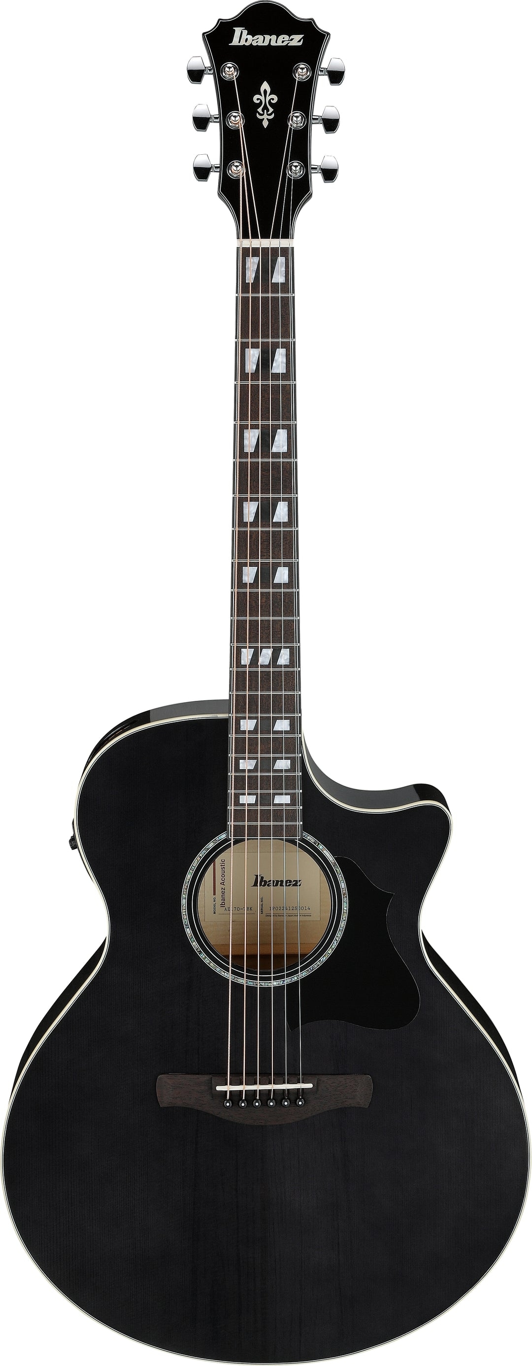 Chitară electro-acustică Ibanez - AE170-TBK, Transparent Black High…