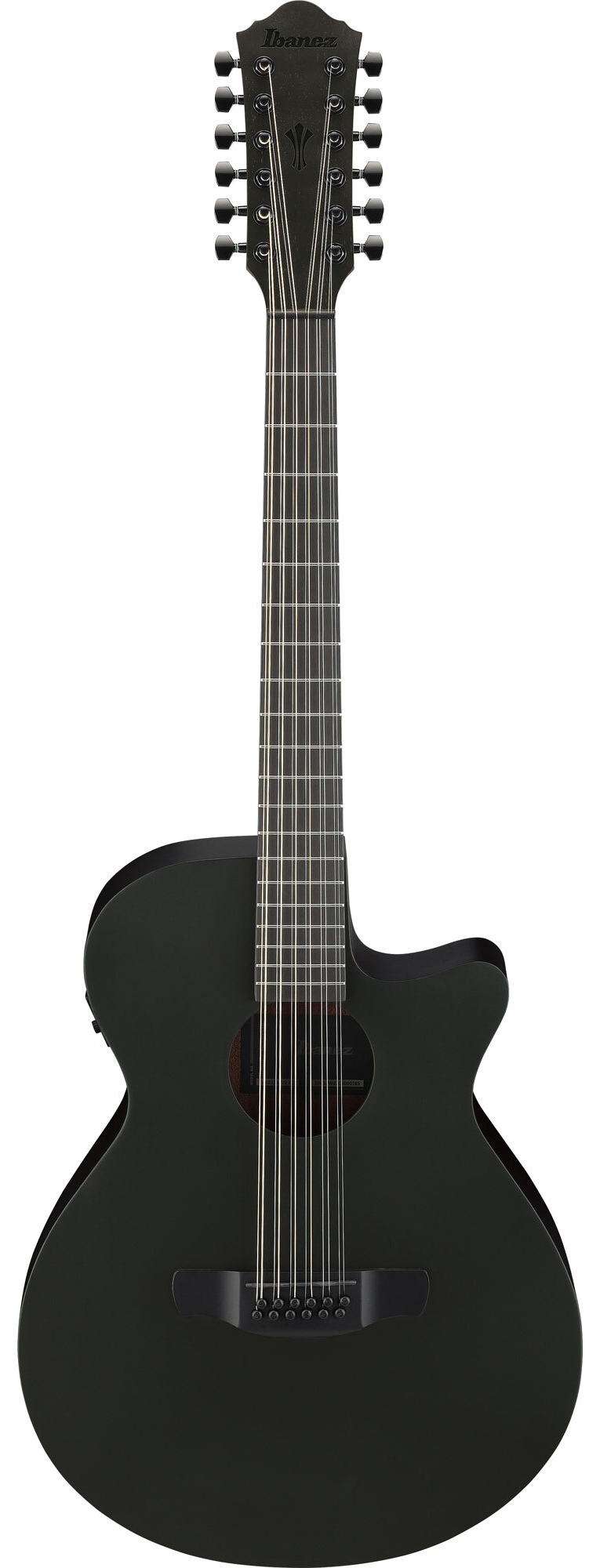 Chitară electro-acustică Ibanez – AEG, AEG1221, 12 corzi, Blackout