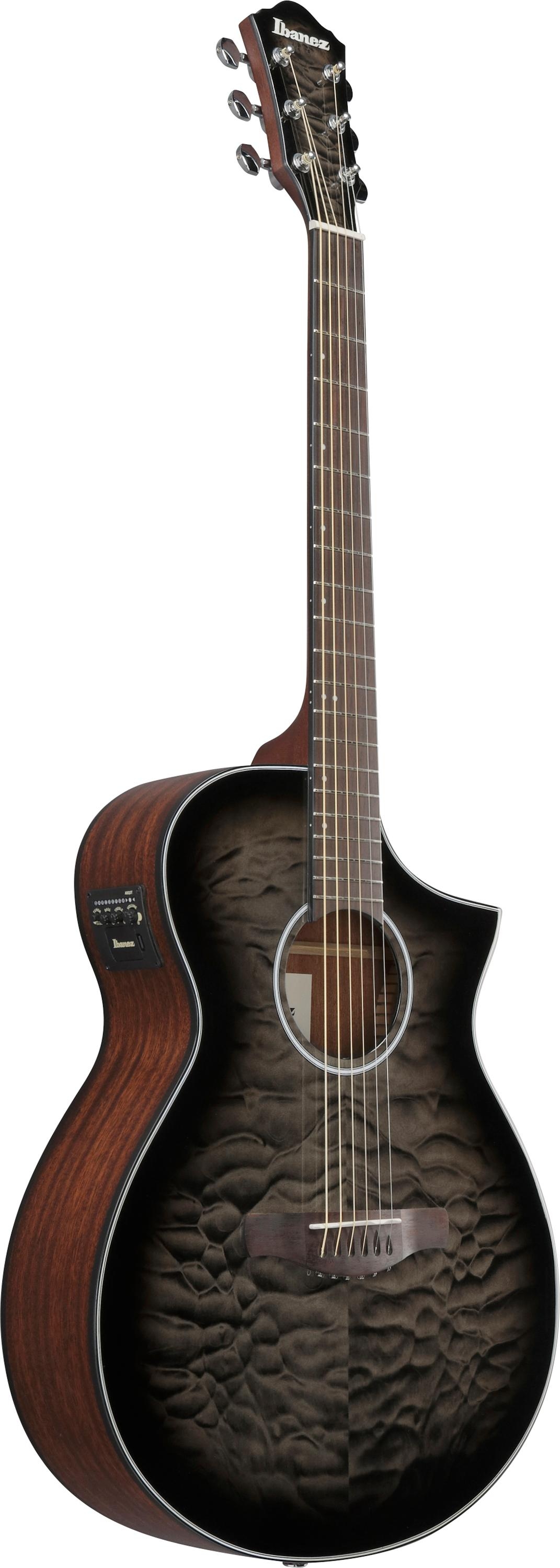 Chitară electro-acustică Ibanez - AEWC Series, AEWC16QA, Transparent…