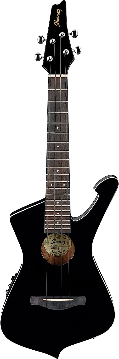 Ukulele tenor electric acustic Ibanez - UICT10, negru