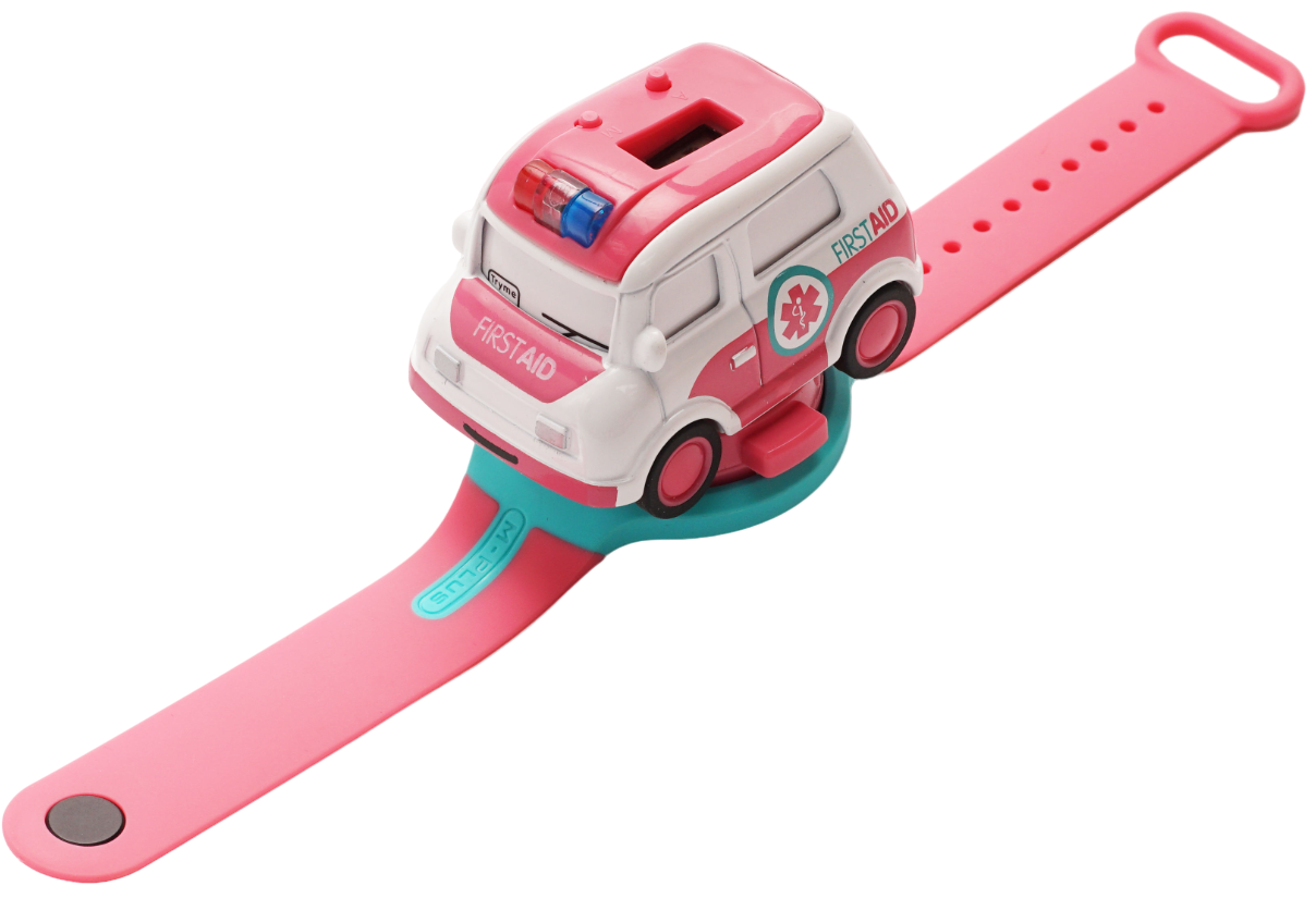 Jucărie electronică Raya Toys - Mașină - ceas, ambulanță