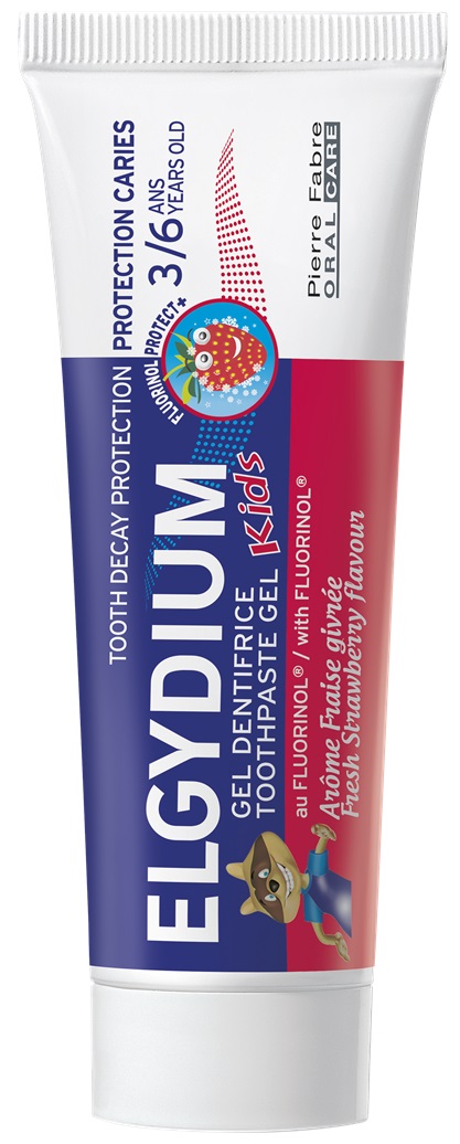 Elgydium Kids Pastă de dinți, căpșuni, 3-6 ani, 50 ml