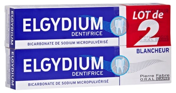 Elgydium Set Whitening - Pastă de dinți de albire, 2 х 75 ml
