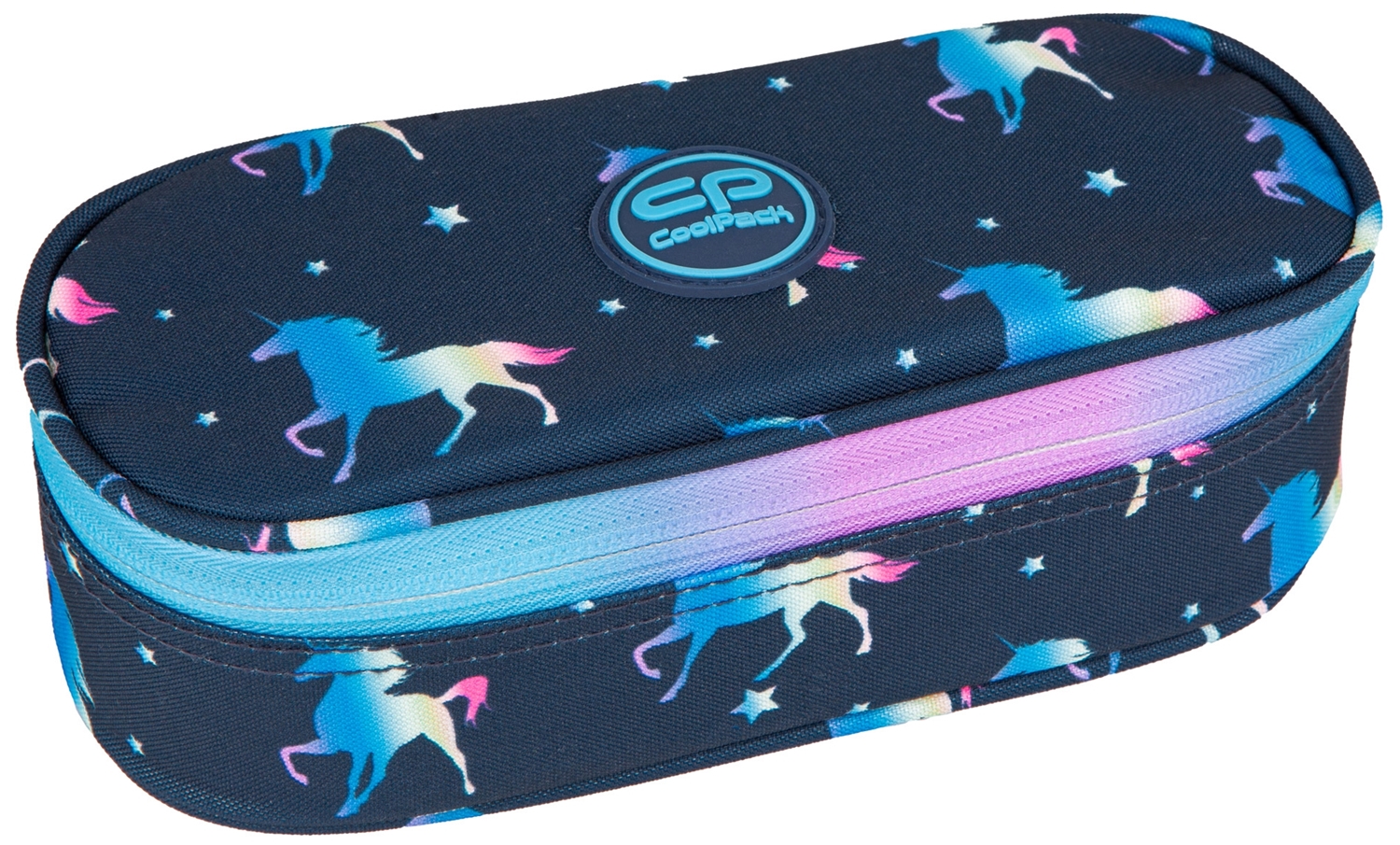 Penar școlar eliptic Cool Pack Campus - Blue Unicorn