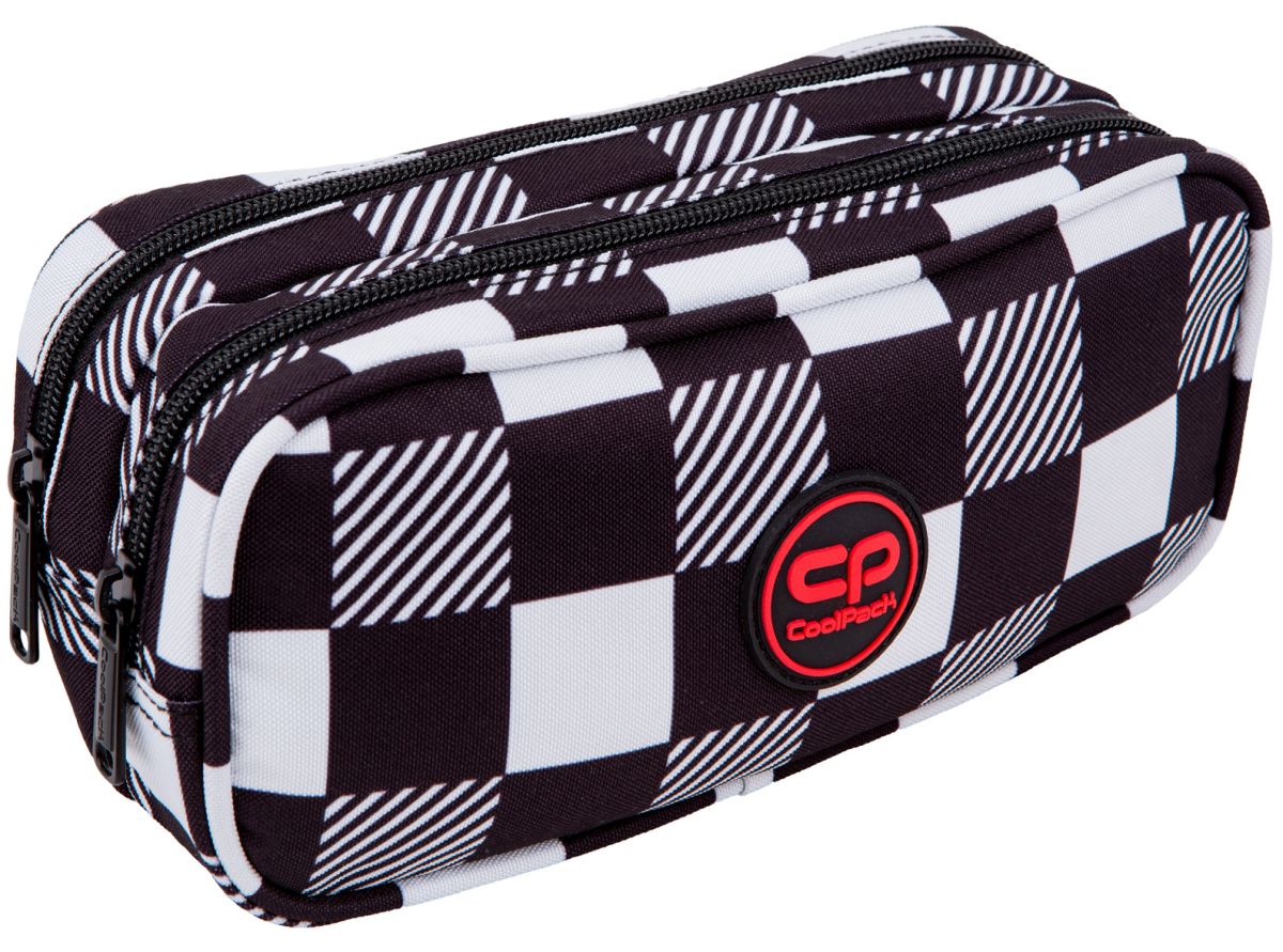 Penar școlar eliptic Cool Pack Duke - Checkers, 2 compartimente