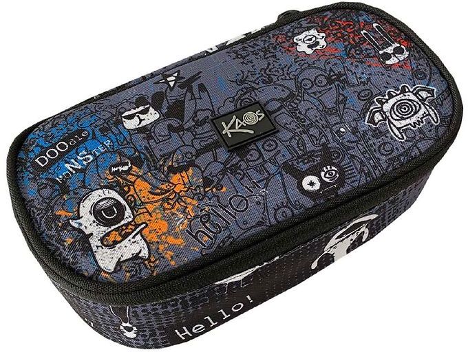 Penar școlar eliptic Kaos Maxi - Doodle Monsters