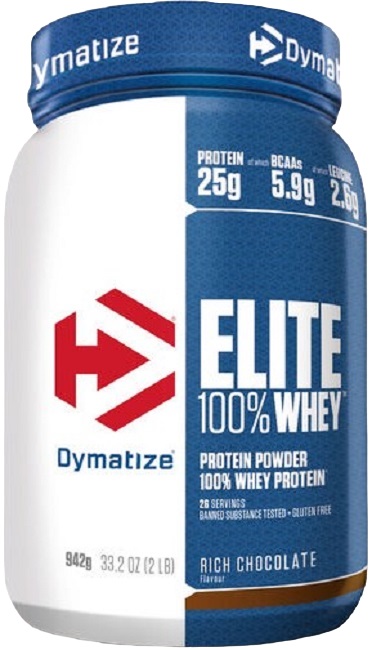 Elite 100% Whey, rich chocolate, 942 g, Dymatize