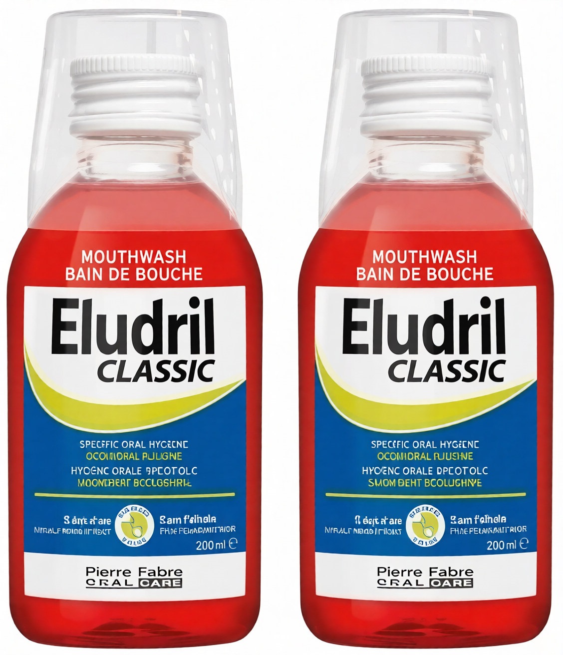 Eludril Set Classic - Apă de gură pentru sângerarea gingiilor, 2 х 200 ml