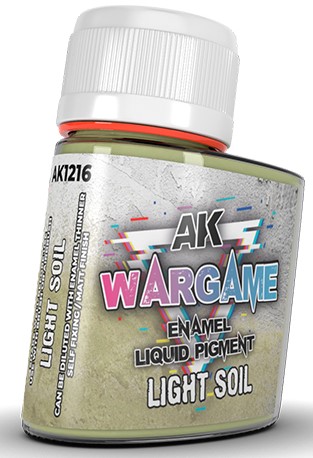 Pigmenți lichizi pentru email AK Interactive - Battle Ground / Light Soil (AK1216)  (35 ml)